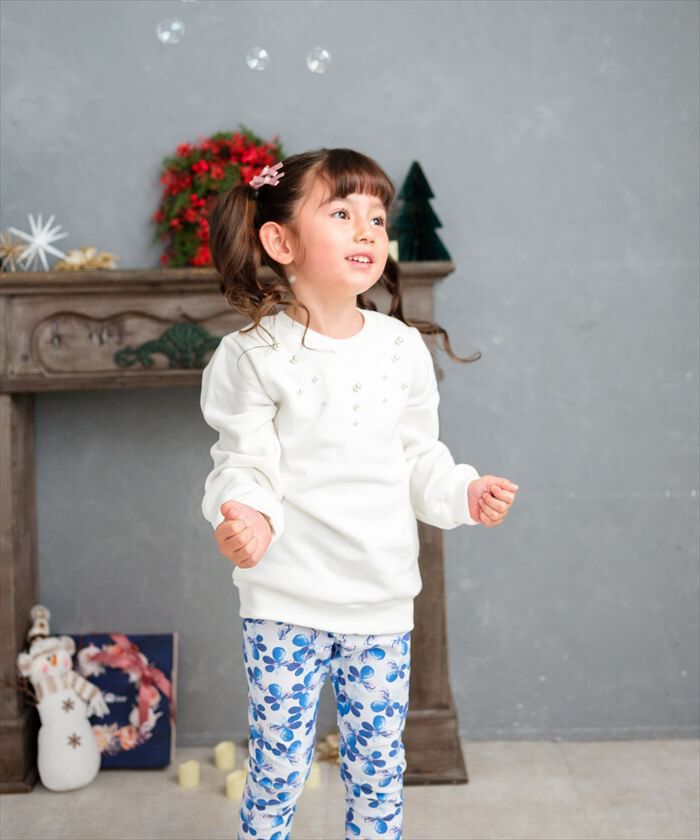 BACKYARD FAMILY「Rora 子供服 レギンス 通販 デイジー スパッツ パンツ ズボン 花柄 女の子 女子 子供」|その他|