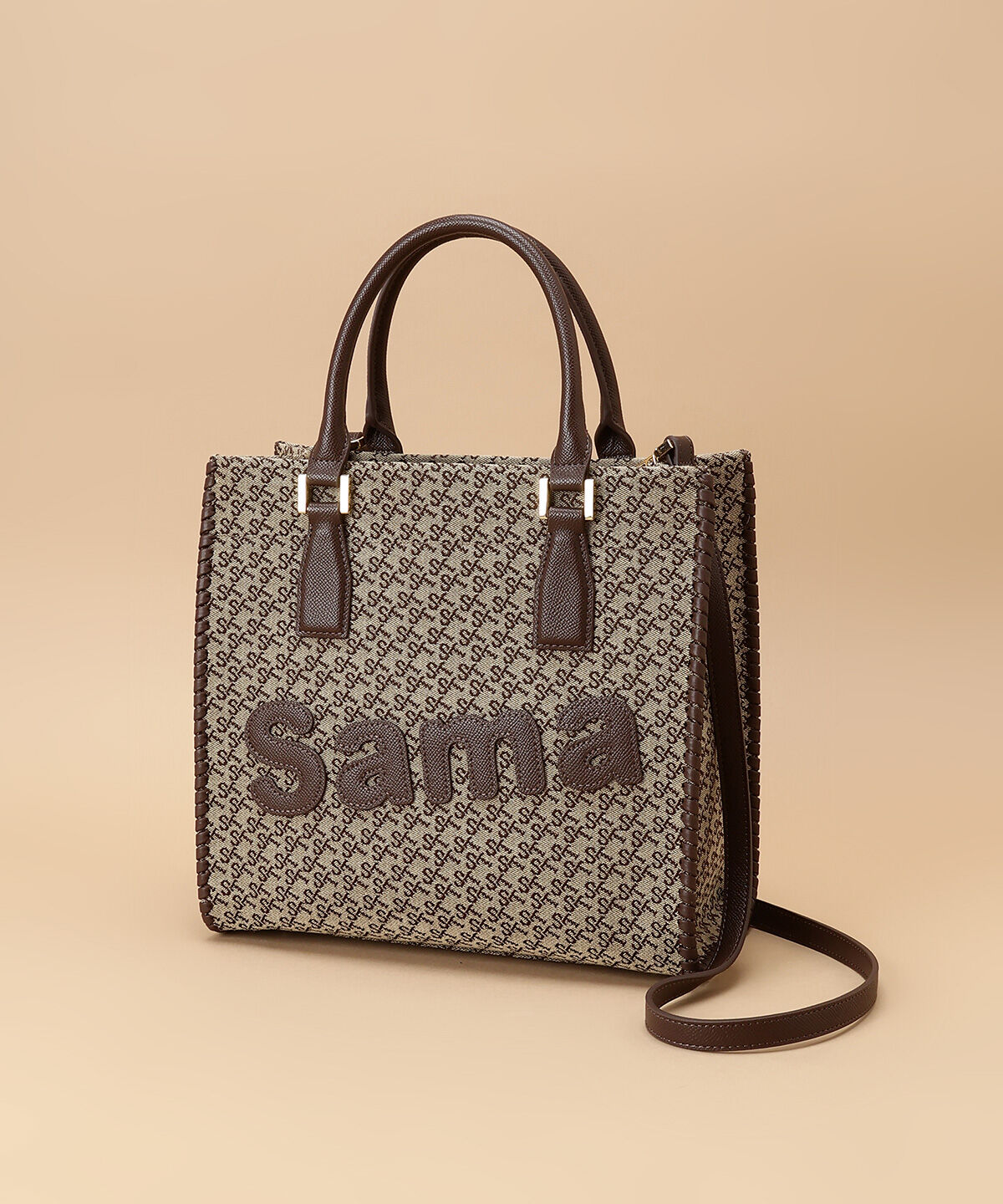 Samantha Thavasa「ST Jacquard サマタバスクエアトートバッグ」|トートバッグ|