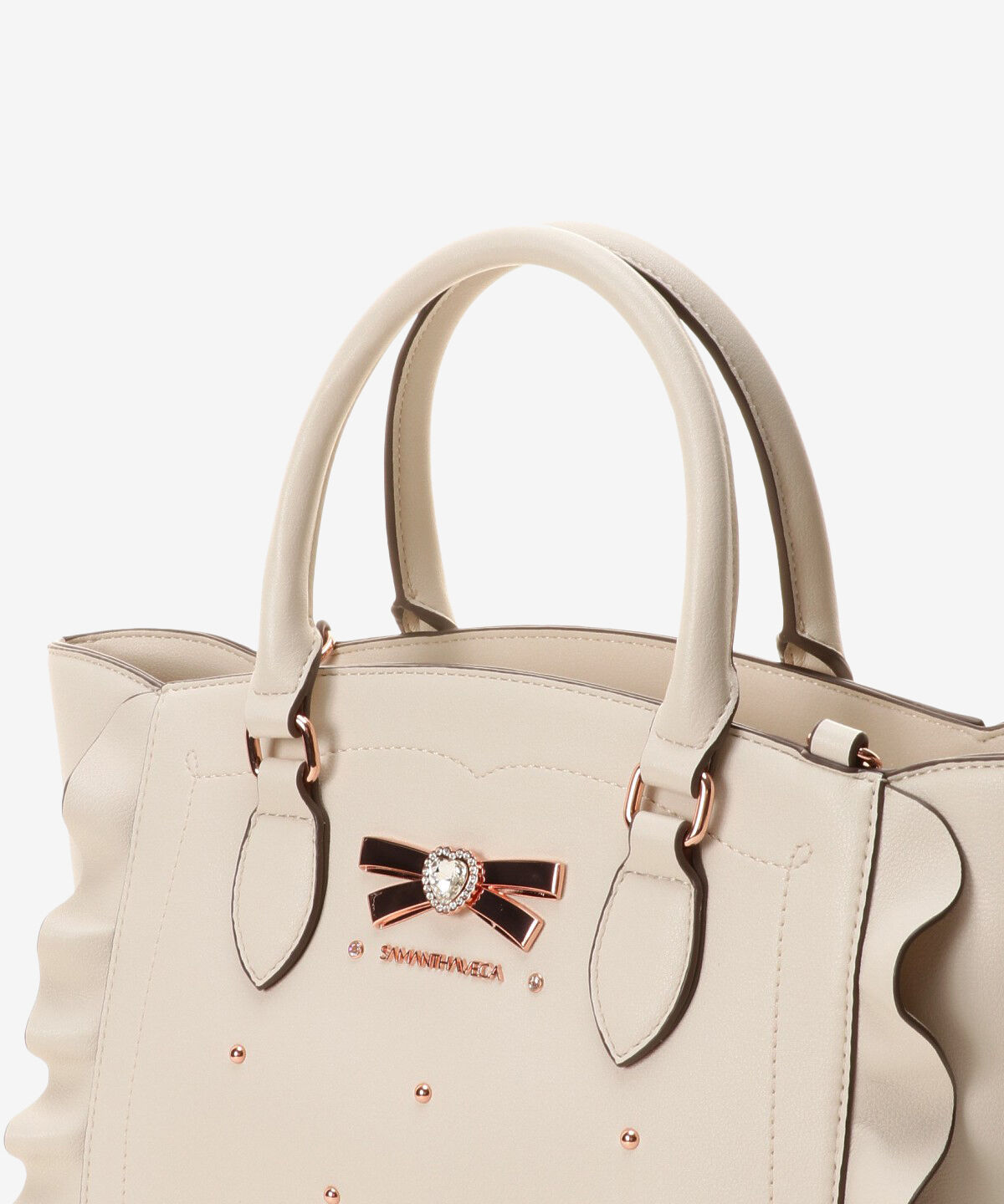 Samantha Vega「リボンスタッズフラッター(小)」|ハンドバッグ|