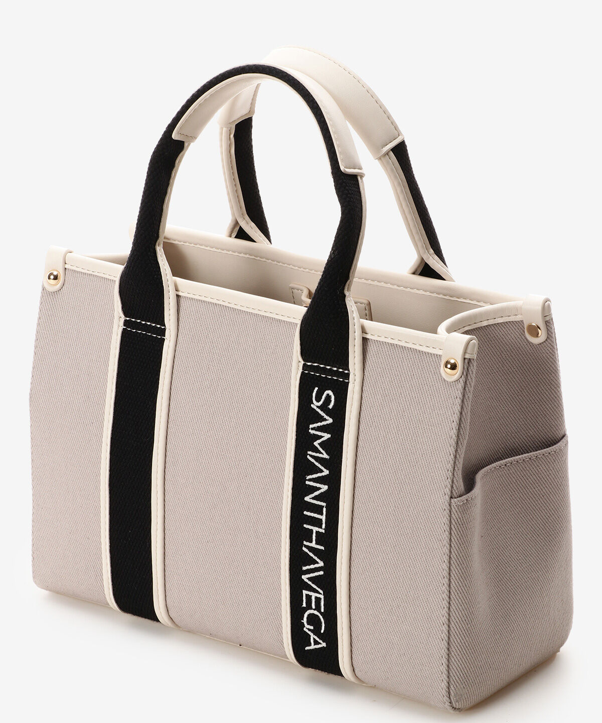 Samantha Vega「ロゴテープキャンバスハンドバッグ（小）」|ハンドバッグ|