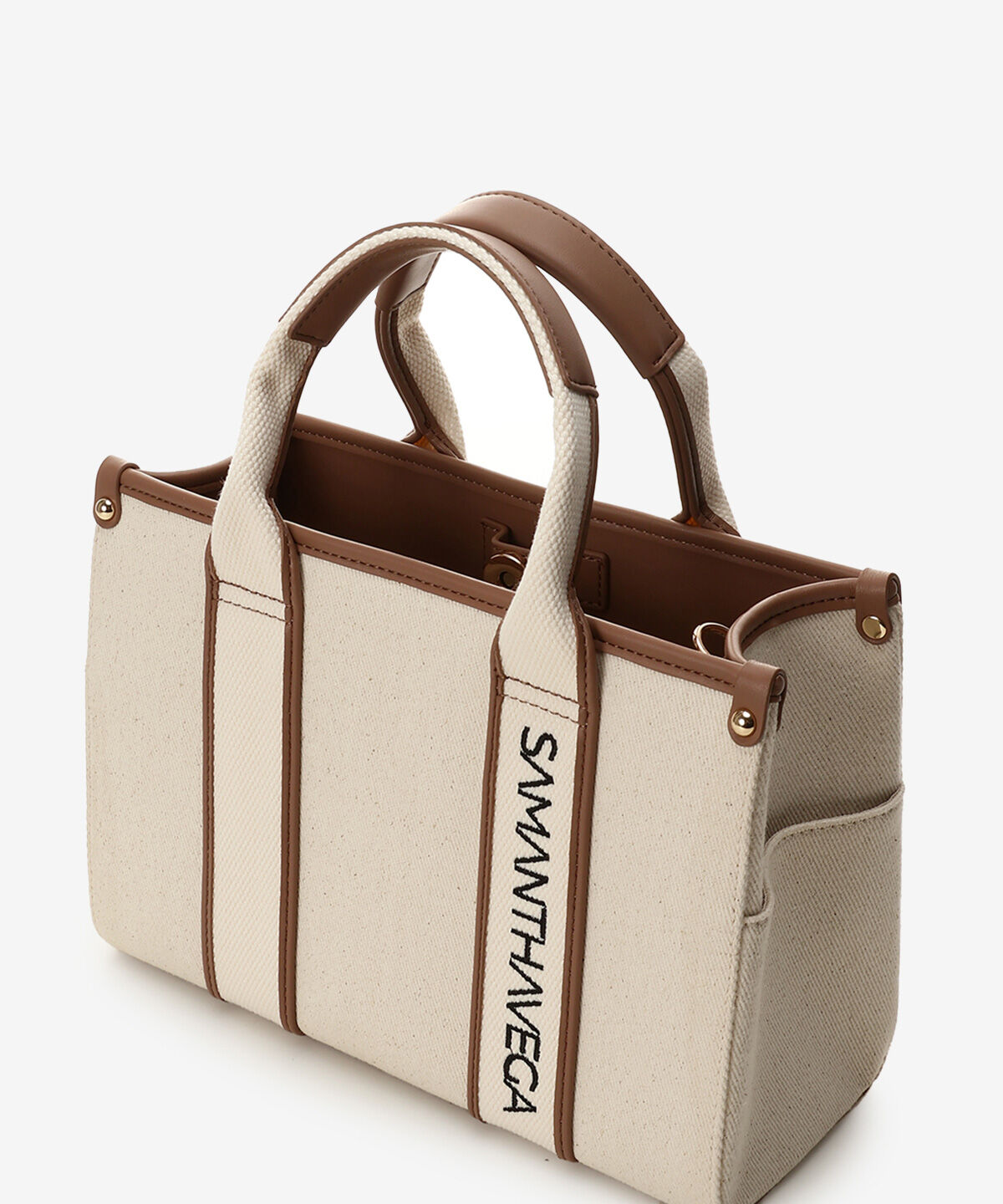 Samantha Vega「ロゴテープキャンバスハンドバッグ（小）」|ハンドバッグ|