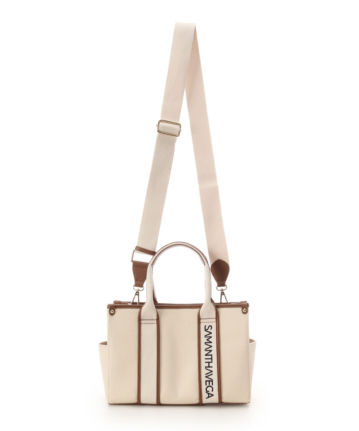 Samantha Vega「ロゴテープキャンバスハンドバッグ（小）」|ハンドバッグ|