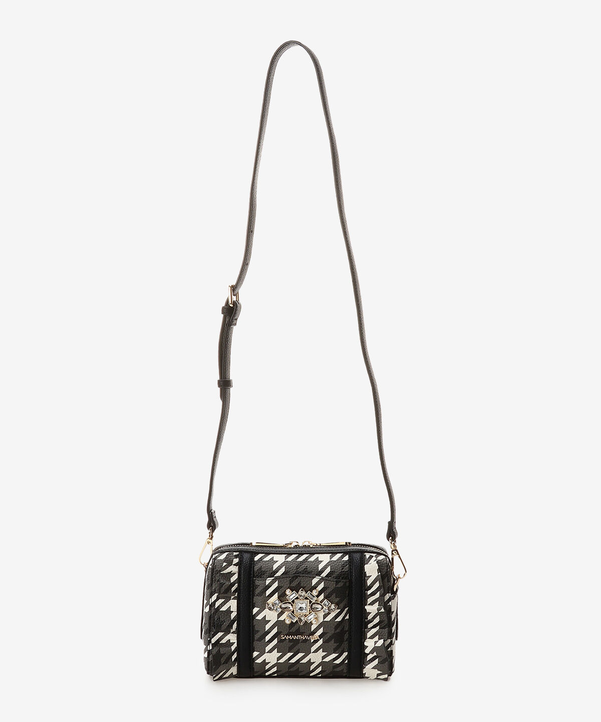 Samantha Vega「チェックビジューフリルショルダーバッグ」|ショルダー・メッセンジャー|