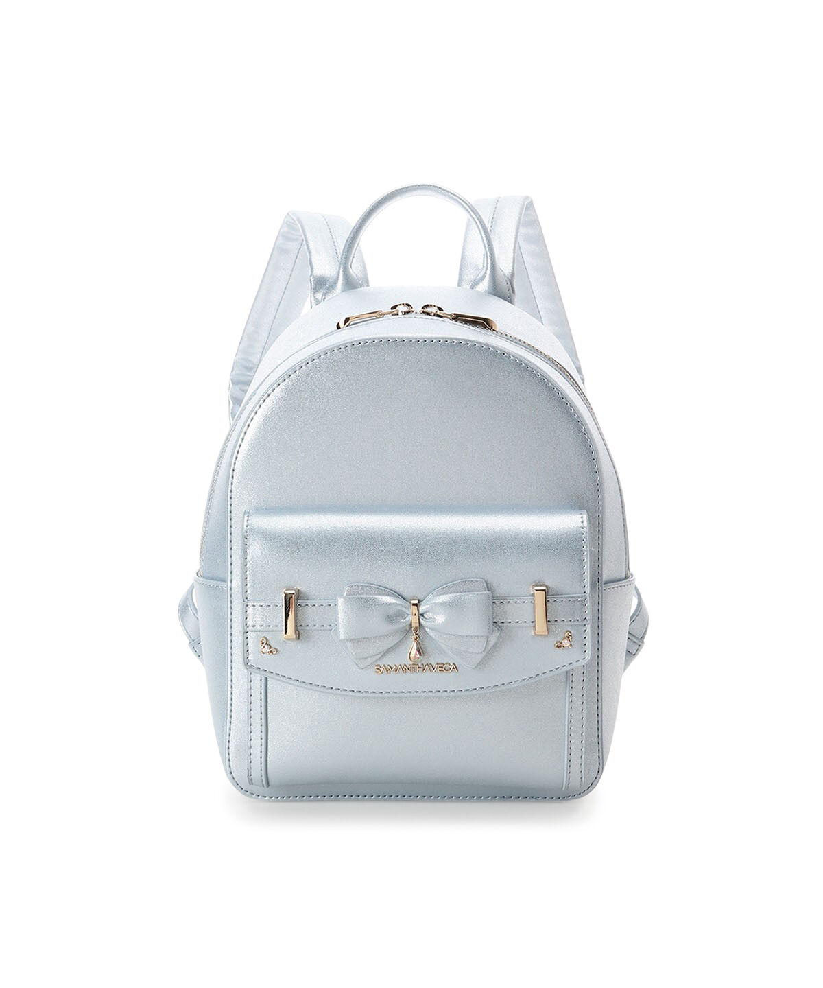 Samantha Vega「アクセントリボンラメリュック」|リュック|ライトブルー