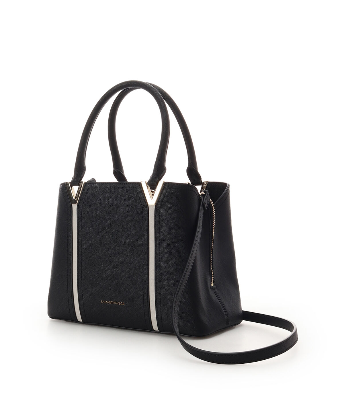 Samantha Vega「Vカットハンドバッグ」|ハンドバッグ|