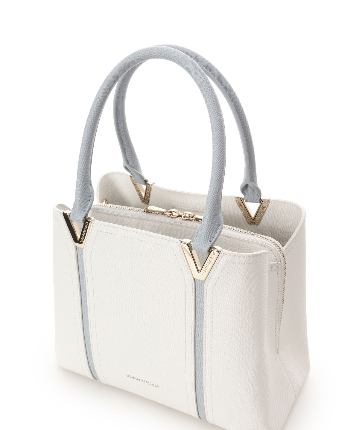 Samantha Vega「Vカットハンドバッグ」|ハンドバッグ|