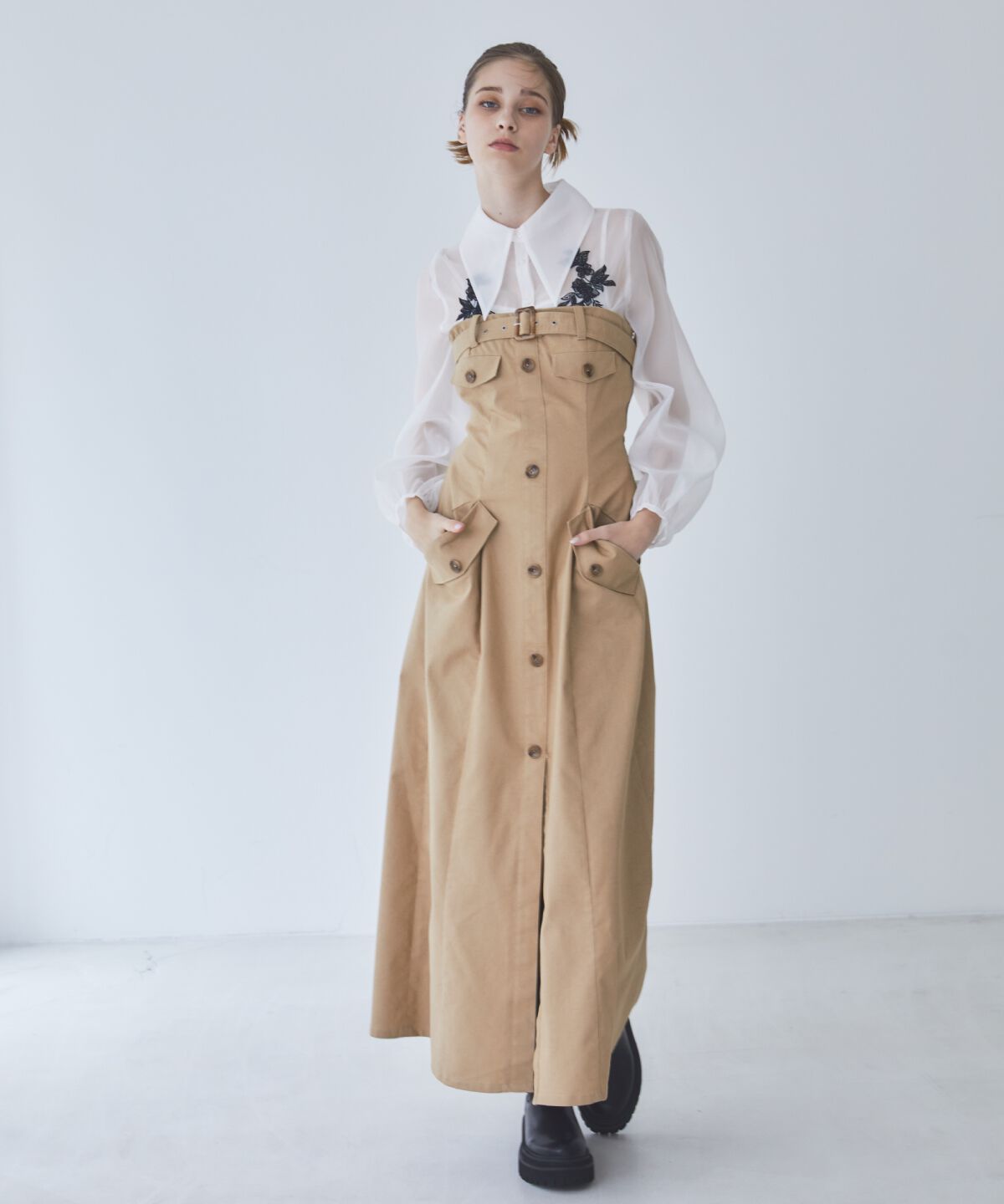 REDYAZEL「バストベルトベアワンピース」|ワンピース|