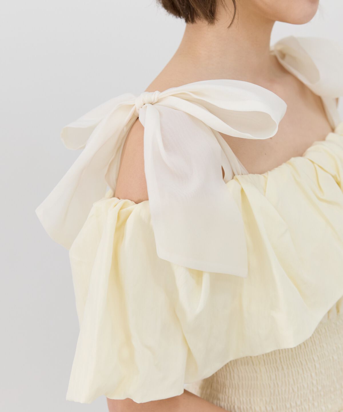 REDYAZEL「ショルダーリボンオフショルワンピース」|ワンピース|