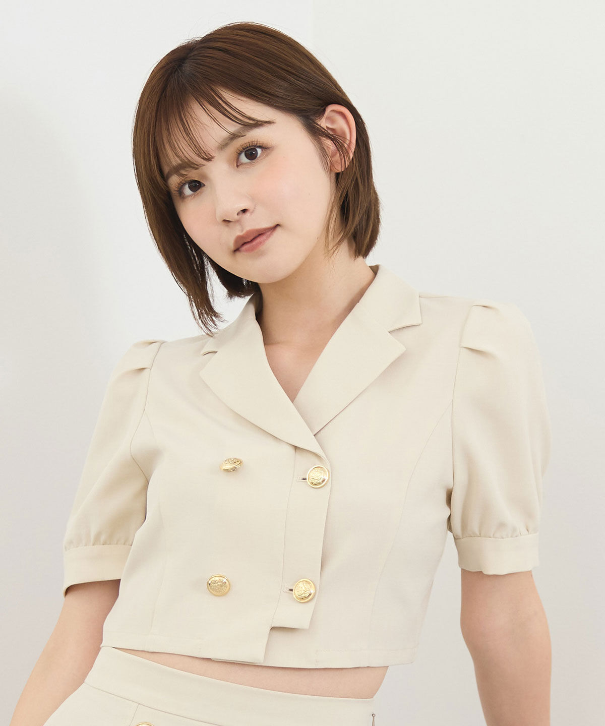 REDYAZEL「レイヤードダブルショートジャケット」|テーラードジャケット|