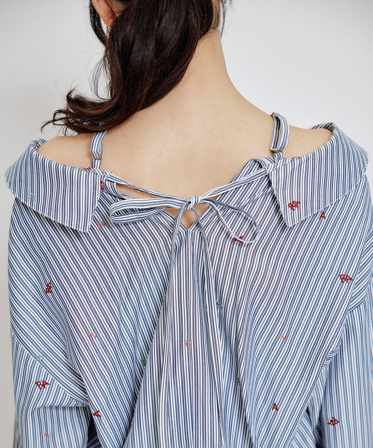 REDYAZEL「REDYAZELアルファベットロゴ刺繍2WAYシャツブラウス」|シャツ・ブラウス|