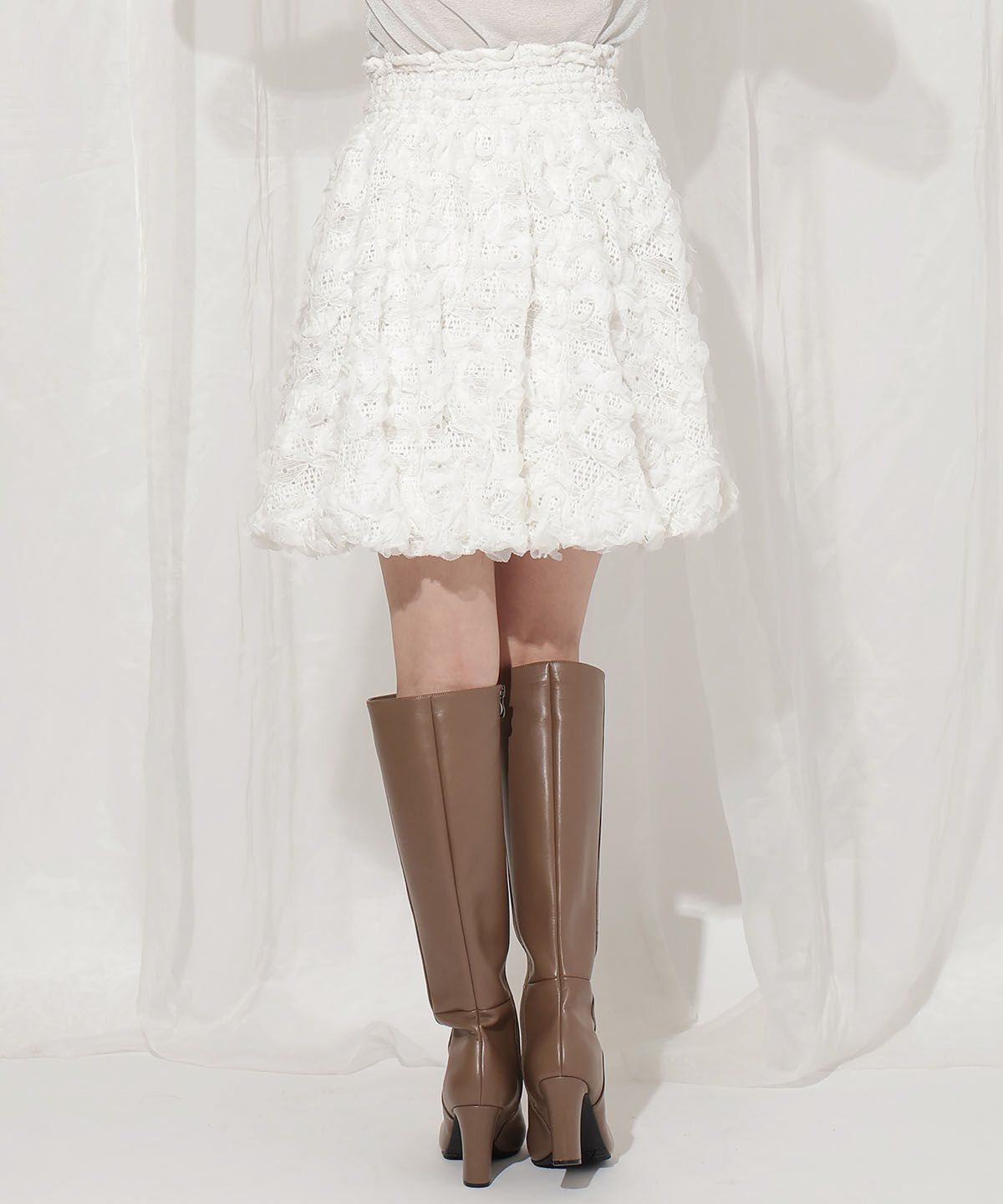 WILLSELECTION「レースバルーンスカート」|フレア|