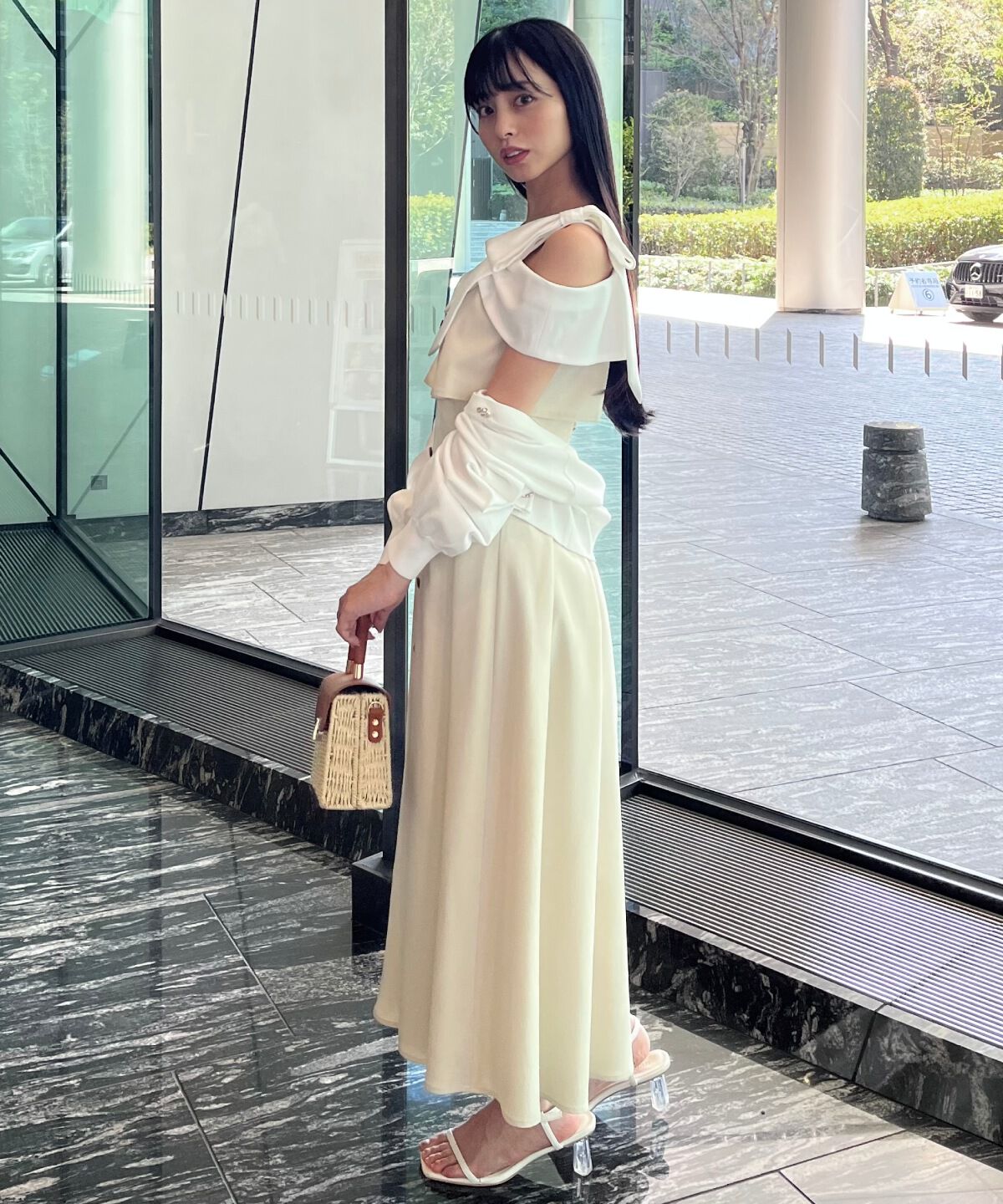 WILLSELECTION「アシメリボンレイヤードワンピース」|ワンピース|