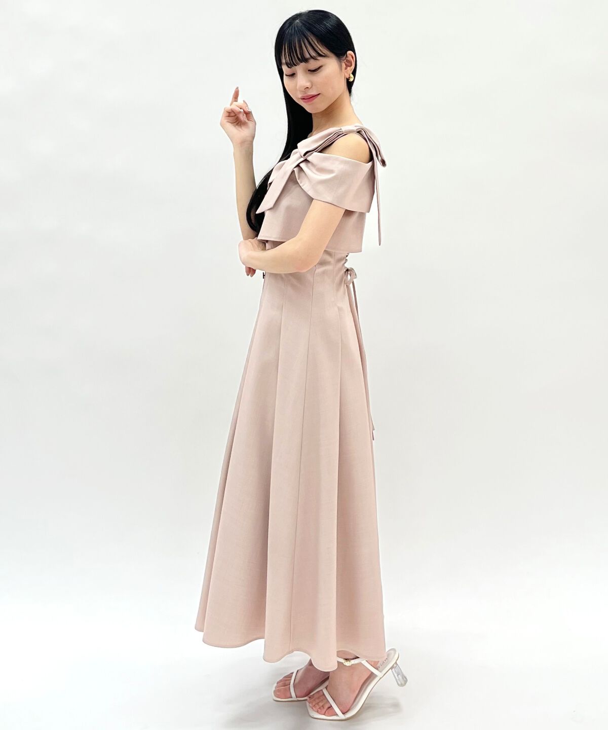 WILLSELECTION「アシメリボンレイヤードワンピース」|ワンピース|