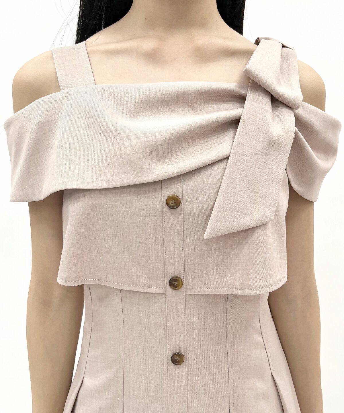 WILLSELECTION「アシメリボンレイヤードワンピース」|ワンピース|