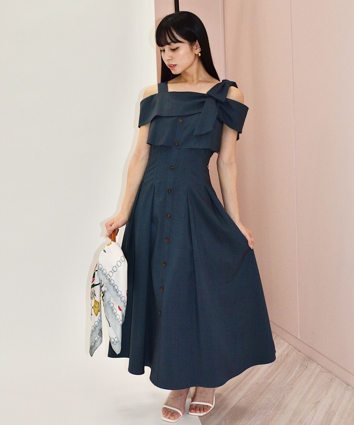 WILLSELECTION「アシメリボンレイヤードワンピース」|ワンピース|