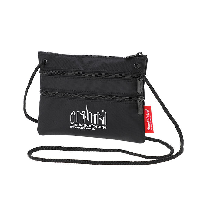 Manhattan Portage「Triple Zipper Pouch」|ショルダー・メッセンジャー|BLK