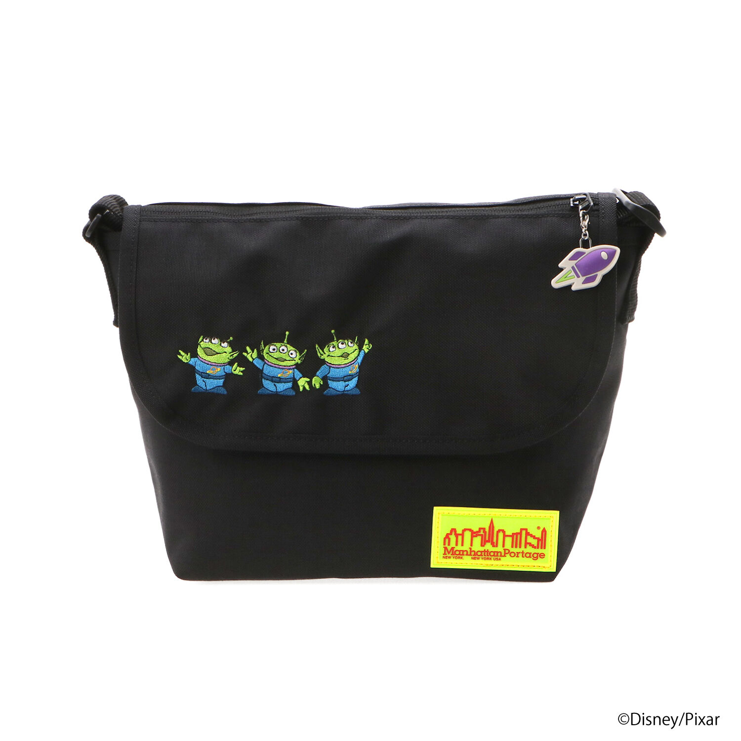 Manhattan Portage「Nylon Messenger Bag (SM) FZP MGNT / TOY STORY ALIENS」|ショルダー・メッセンジャー|
