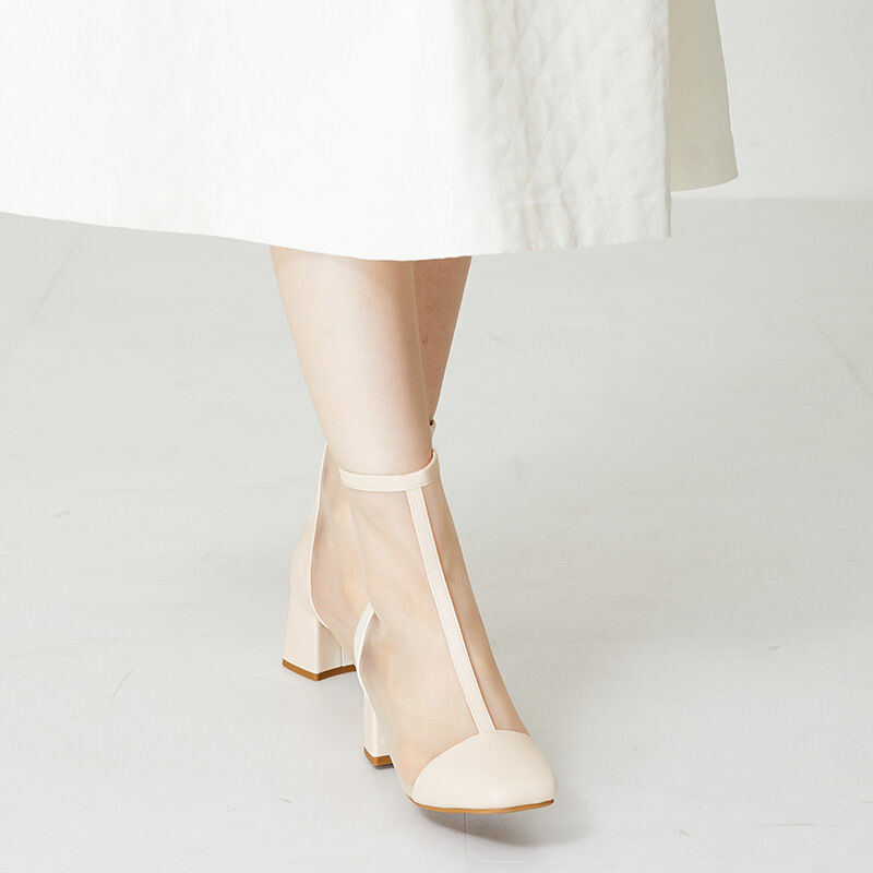 ORiental TRaffic「ヒールチュールブーツ/41106」|ショートブーツ|