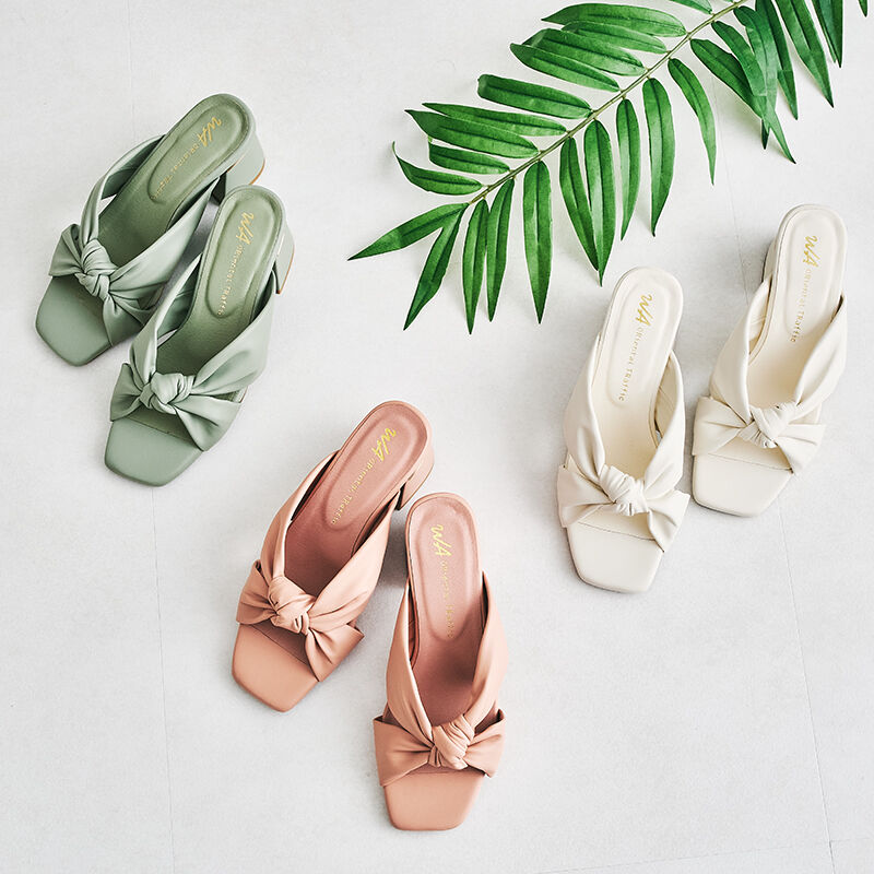 WA Oriental TRaffic「ソフトレザーリボンミュールサンダル/42202」|サンダル|PINK