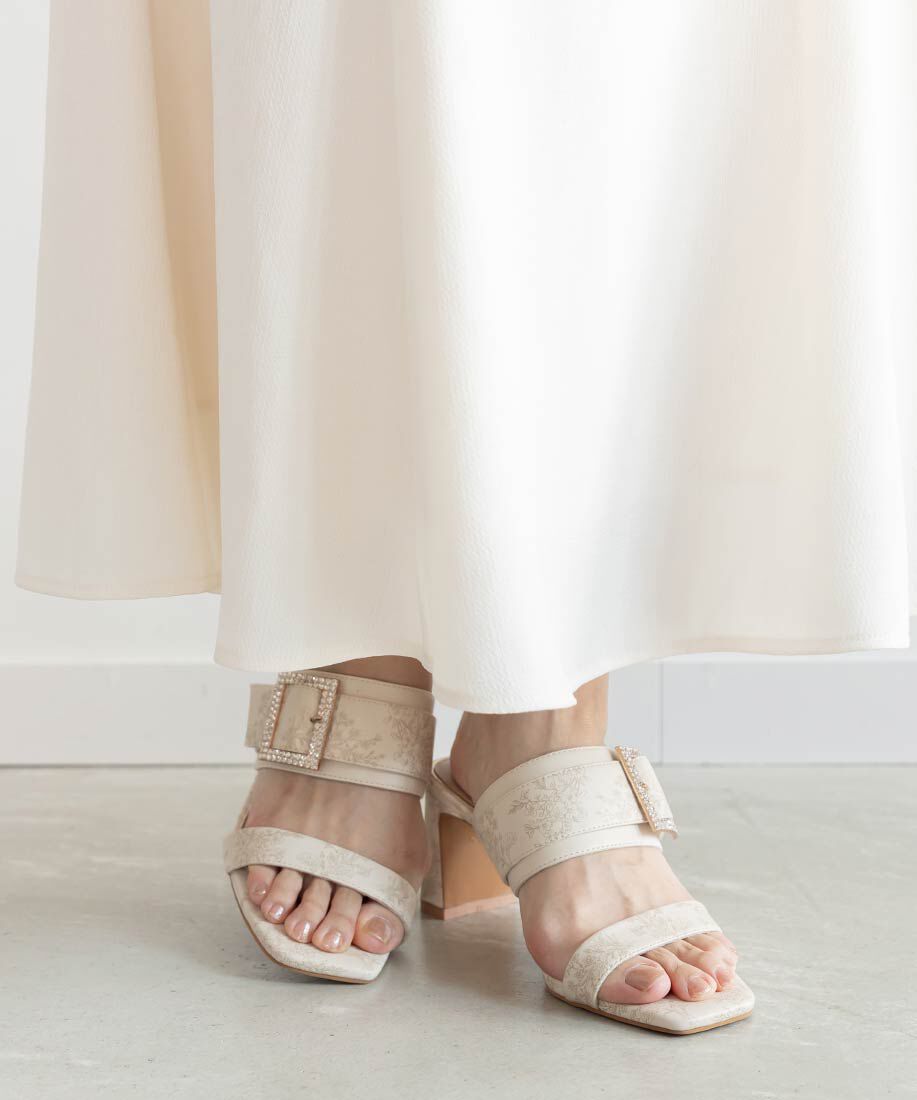  「トワルドゥジュイビジューパーツサンダル」|パンプス|
