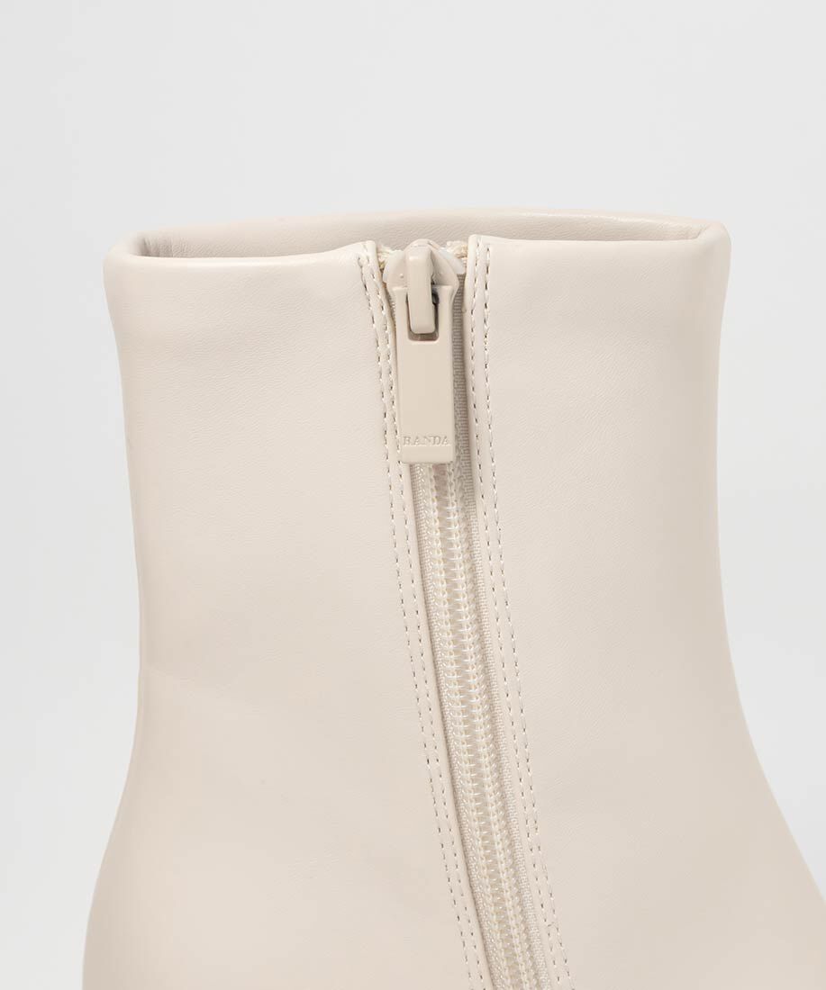  「晴雨兼用 チャンキーヒールベーシックショートブーツ」|ショートブーツ|