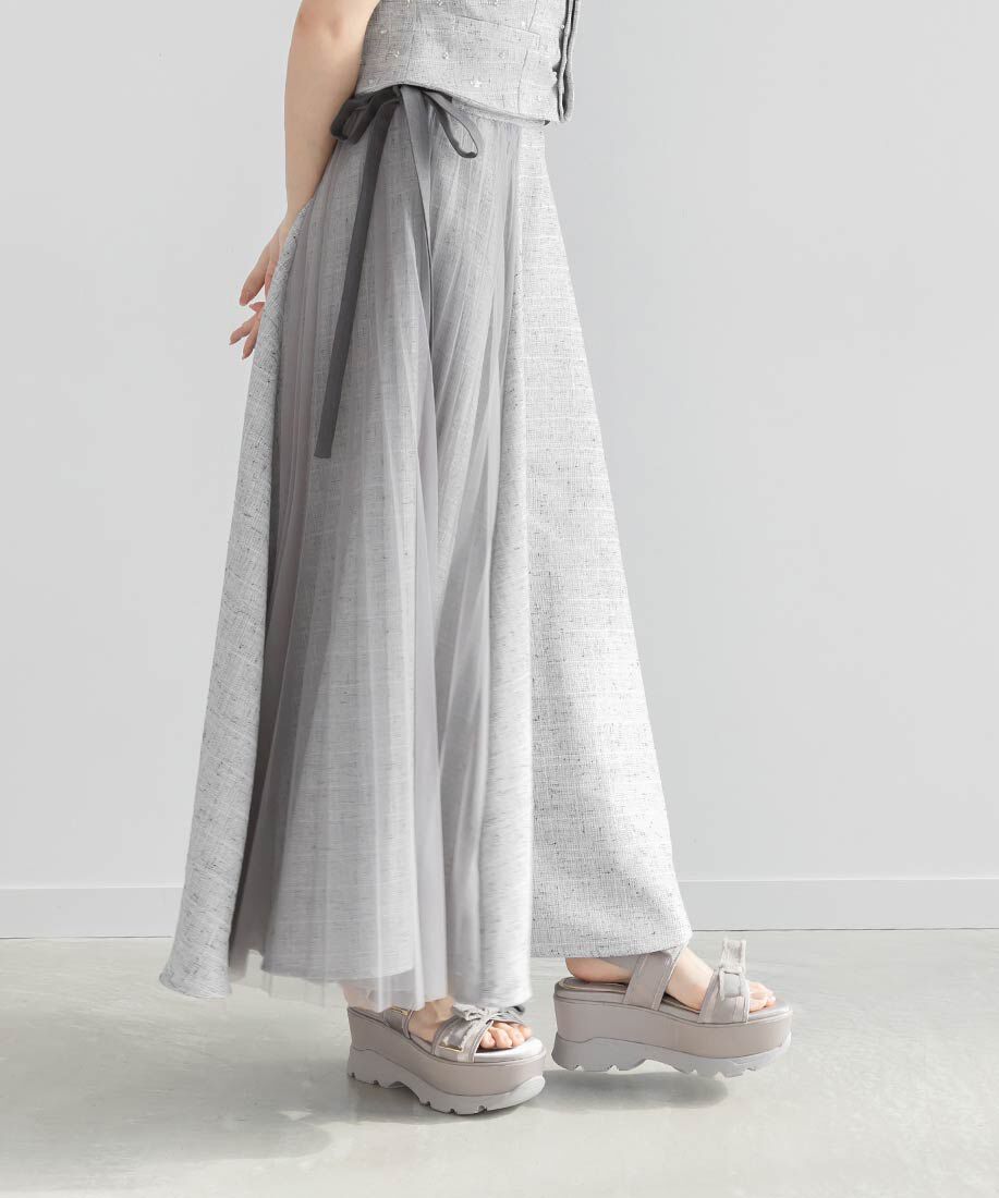  「フリンジリボンスポーツサンダル」|サンダル|