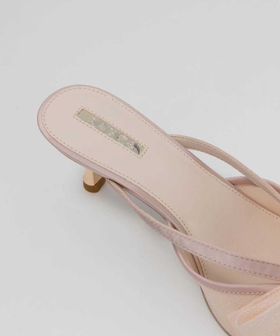  「シアーリボンミュールパンプス」|パンプス|