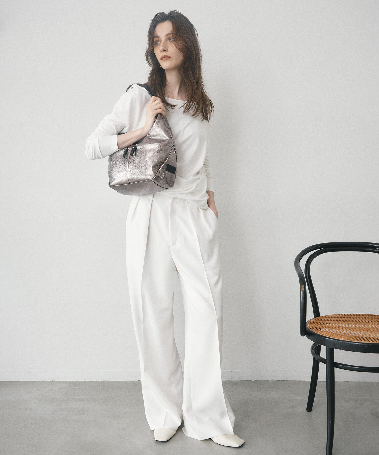 TOPKAPI TREASURE「【TREASURE TOPKAPI】メタリック ポケットデザイン ワンハンドル バッグ」|ハンドバッグ|