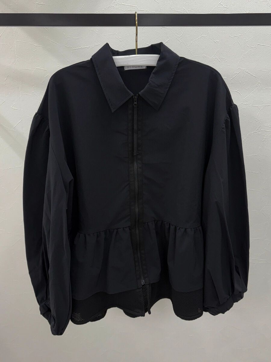 ALBOVE「バルーンスリーブブルゾン/ジャケット」|ブルゾン・スタジャン|ブラック