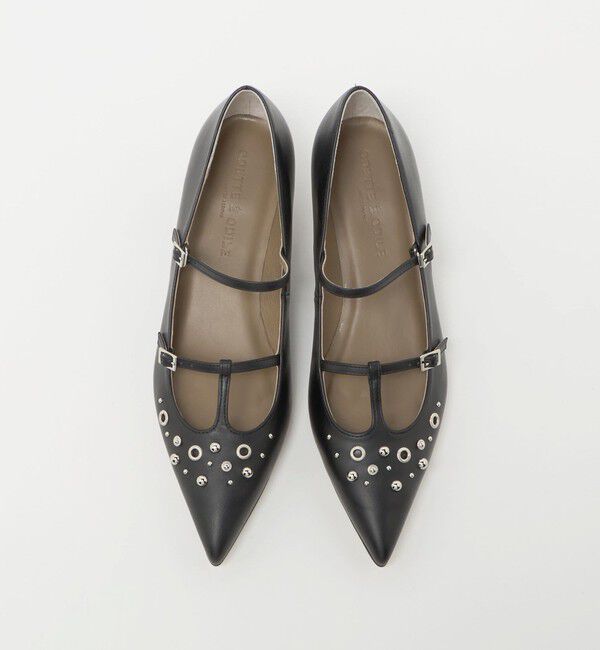 ODETTE E ODILE「T-2ストラップ スタッズ パンプス35&uarr;」|パンプス|