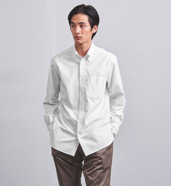 UNITED ARROWS「オーガニック コットン オックスフォード ボタンダウン シャツ」|シャツ・ブラウス|