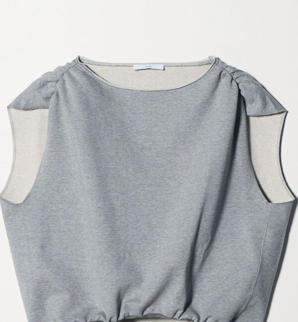 ASTRAET「＜ASTRAET＞ウラケ ボートネック ノースリーブカットソー」|スウェット・ジャージ|