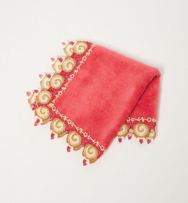 UNITED ARROWS「＜近沢レース店＞ロールケーキ ハンカチ」|ハンカチ|RED