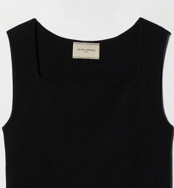 UNITED ARROWS「リブ スクエア キャミソールニット ‐ウォッシャブル‐」|タンクトップ|