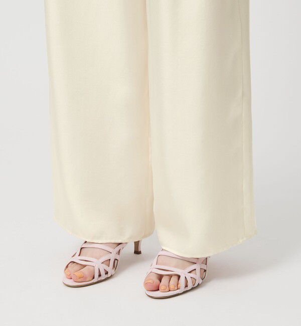 UNITED ARROWS「シルクライク イージーパンツ」|チノ|