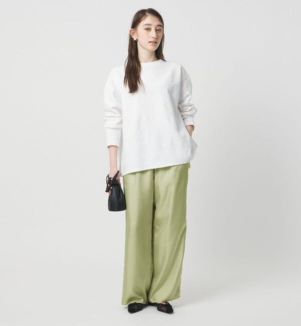 UNITED ARROWS「シルクライク イージーパンツ」|チノ|