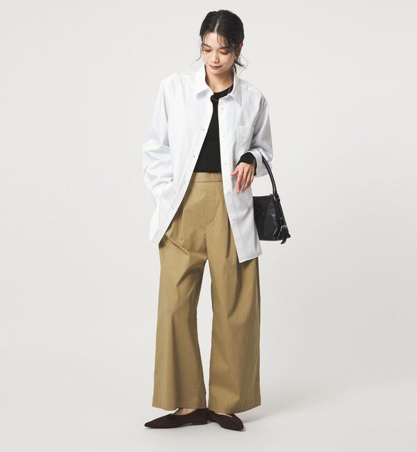 UNITED ARROWS green label relaxing「リブ ニット クルーネック プルオーバー ウォッシャブル」|ニット・セーター|