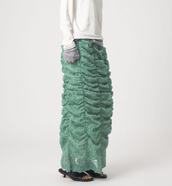 EMMEL REFINES「＜EMMEL REFINES＞EM ドットペタル ギャザースカート」|スカート|