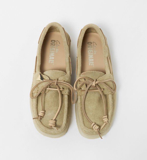 UNITED ARROWS green label relaxing「【国内EXCLUSIVEカラー】＜Clarks Originals＞ GODNEY BOATシューズ」|スニーカー|BEIGE