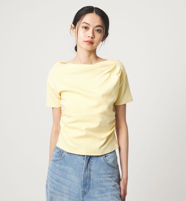 EMMEL REFINES「＜EMMEL REFINES＞EM ベアフライス オフショル トップス」|Tシャツ・カットソー|