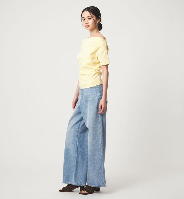 EMMEL REFINES「＜EMMEL REFINES＞EM ベアフライス オフショル トップス」|Tシャツ・カットソー|