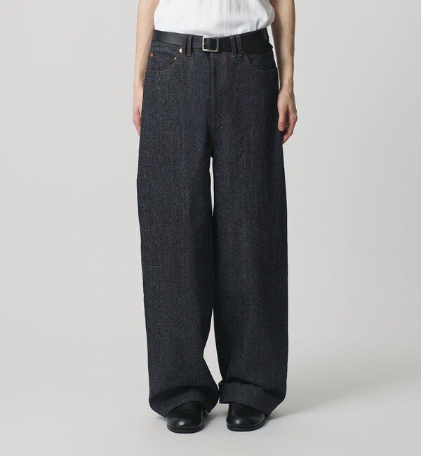 MONKEY TIME「リジッド ネップ デニム バギー パンツ」|チノ|