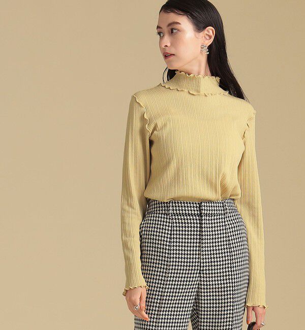 Ray BEAMS 「ランダム リブ メロー ハイネック カットソー」|Tシャツ・カットソー|