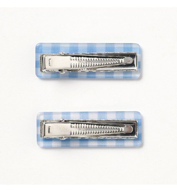 BEAMSBOY「ギンガムチェック ヘアピン 2セット」|その他|