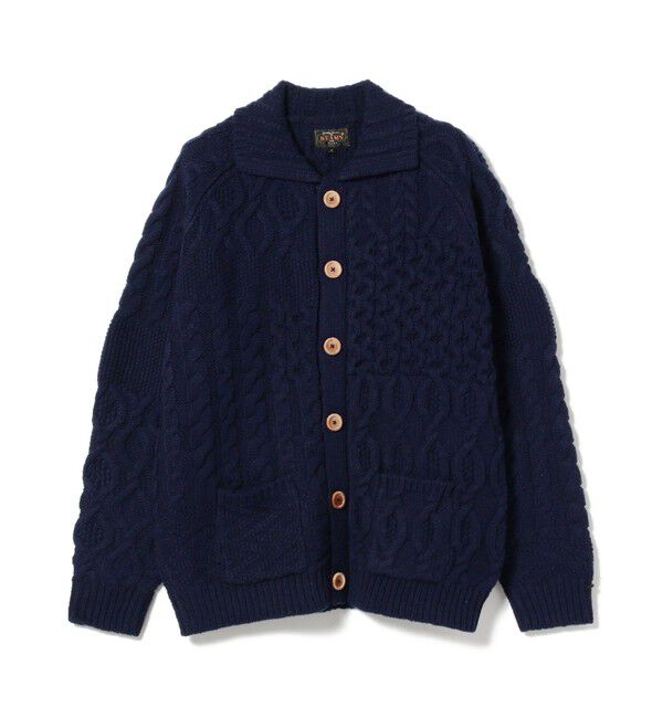BEAMS PLUS「BEAMS PLUS / Cardigan Alan Patchwork」|カーディガン|
