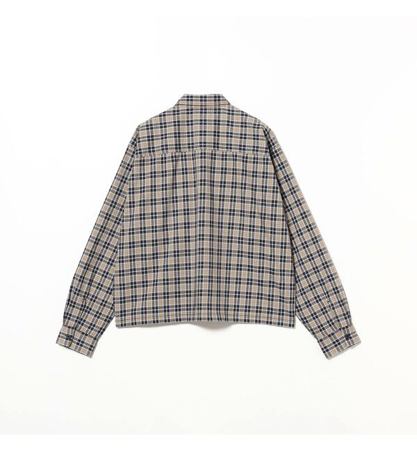 BEAMS「ショートレングス チェックシャツ 【ワイドショートフィット】」|シャツ・ブラウス|