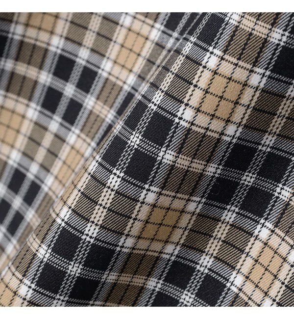 BEAMS「ショートレングス チェックシャツ 【ワイドショートフィット】」|シャツ・ブラウス|