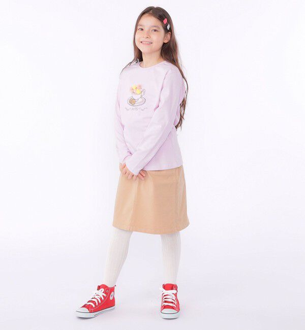 SHIPS KIDS「SHIPS KIDS:140～150cm / アフタヌーンティー モチーフ 長袖 TEE」|Tシャツ・カットソー|