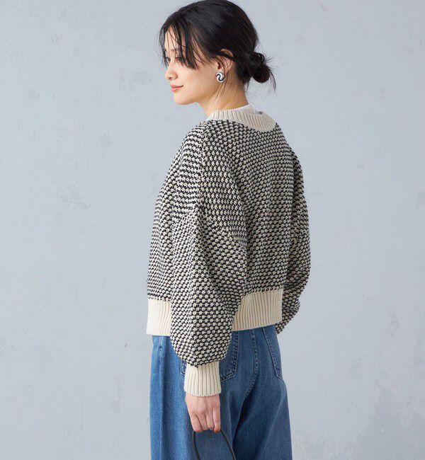 SHIPS for women「〈手洗い可能〉前後 2WAY ジャカード プルオーバー 24SS ◇」|ニット・セーター|