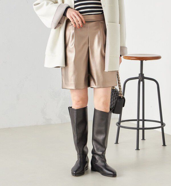 SHIPS for women「〈手洗い可能〉ハーフ タック パンツ」|その他|ゴールド